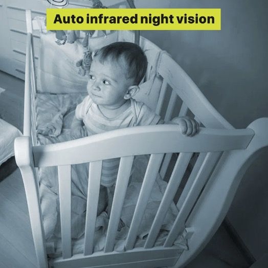 5 Inch Baby Monitor SM650 HD 720P Video Long-Lasting Battery Two-Way Audio Portable Infant Surveillance