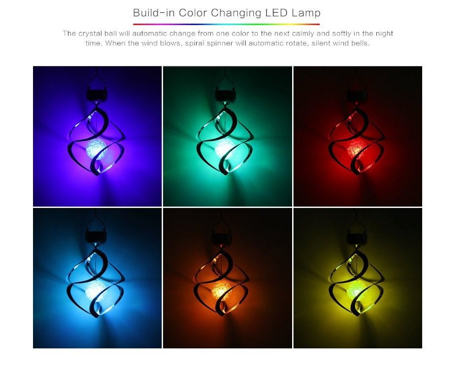 Enchanting Solar Lights Outdoor Decorations Wind Chimes LED Color Changing for Garden Parties Durable Design
