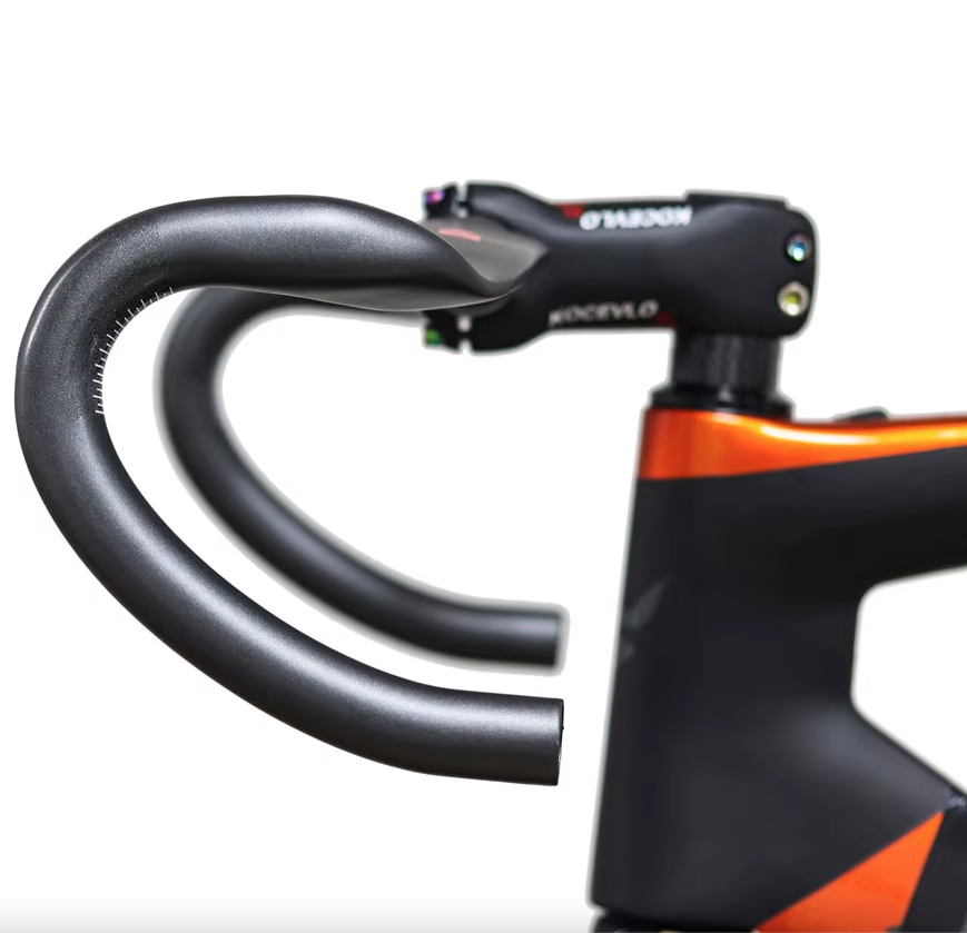 Road Bicycle Racing Bike All Carbon Fiber All internal Cables 31.8mm Outward Angle Drop Bars for Gravel Bike Handlebars