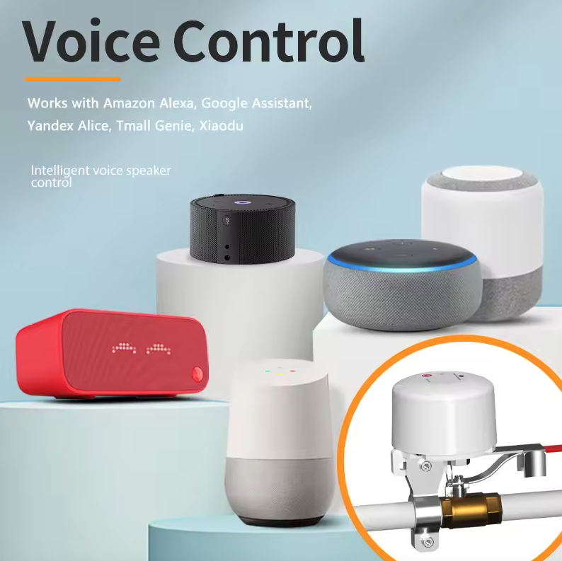 Tuya WiFi Water Valve Gas Shutoff Ball Valve Timer Smart Faucet Controller Remote Manipulator Support