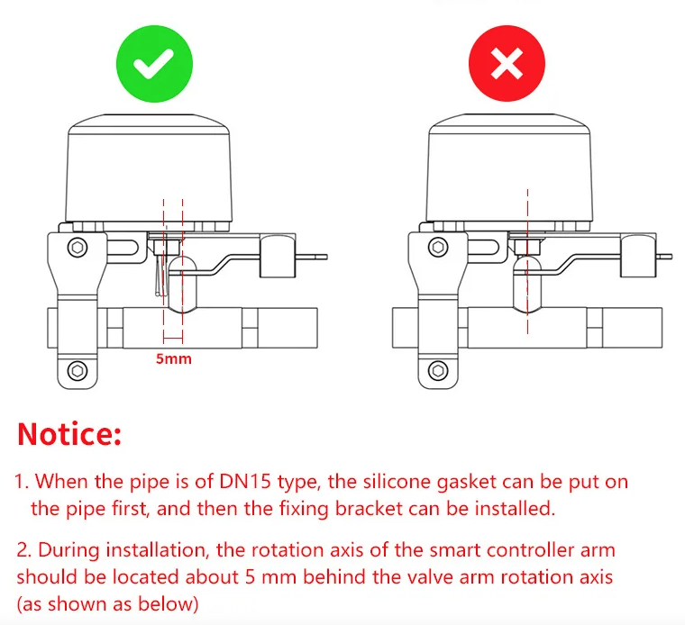 Tuya WiFi Water Valve Gas Shutoff Ball Valve Timer Smart Faucet Controller Remote Manipulator Support