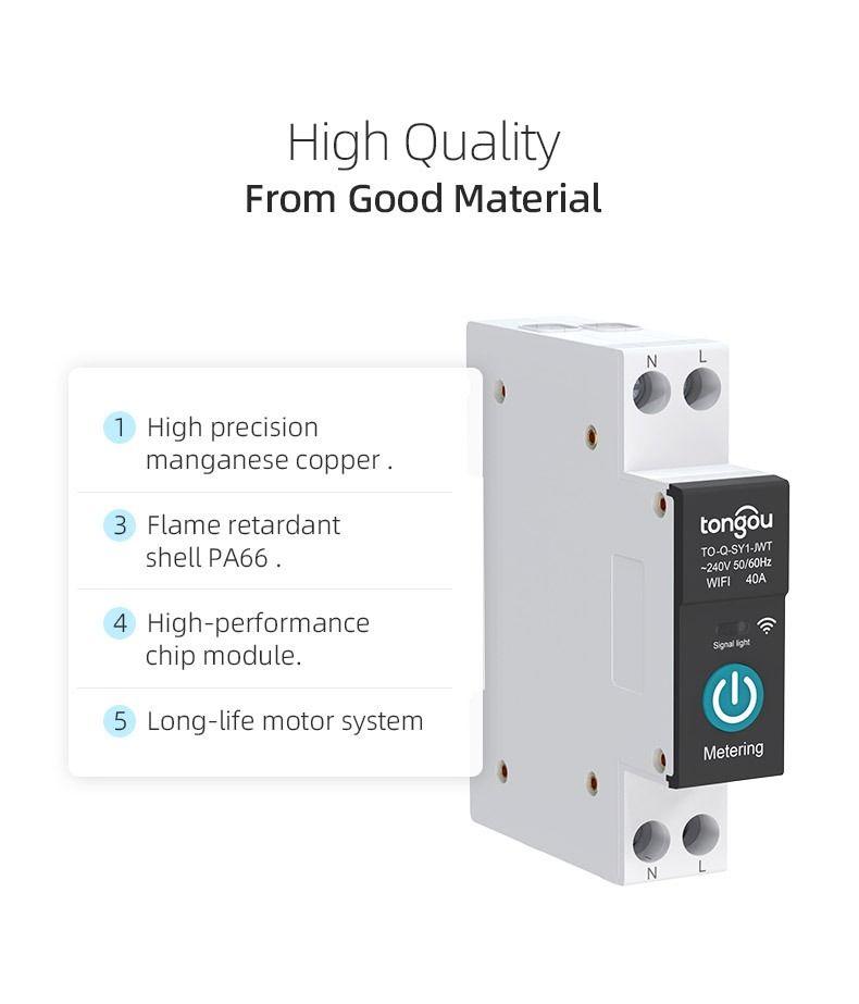 TUYA WIFI Smart Circuit Breaker for Smart Home wireless Remote Control Switch by APP TONGOU