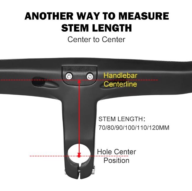 TOSEEK TR5500 Road Bike Handlebar Lightweight Full Carbon Fiber Stem Aerodynamic Design Matte Black Finish