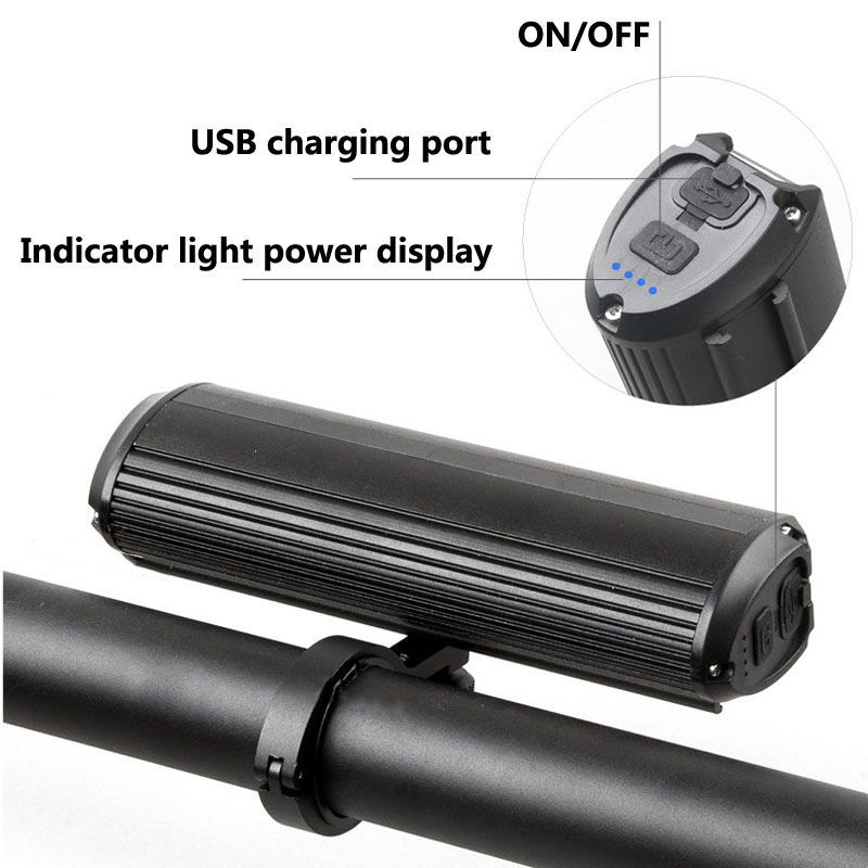 Bicycle Light Front LED 5200 Lumen USB Charging Waterproof Flashlight Durable MTB Cycling Safety Gear