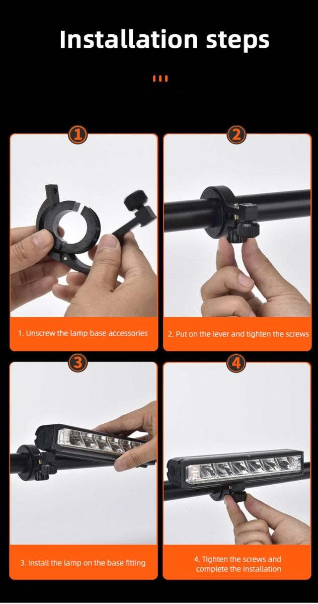 Bicycle Light Front LED 5200 Lumen USB Charging Waterproof Flashlight Durable MTB Cycling Safety Gear