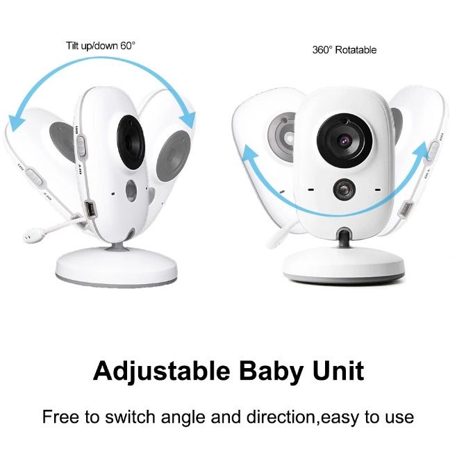 VB603 Video Baby Monitor with Two-way Audio and Night Vision Reliable Parenting Tool for Infant Safety