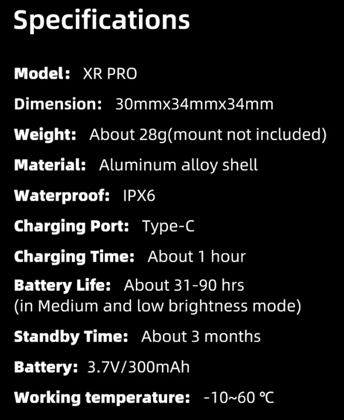 XOSS XR Pro Smart Rear Light Bicycle Safety with Automatic Brake Detection USB Charging Waterproof Design