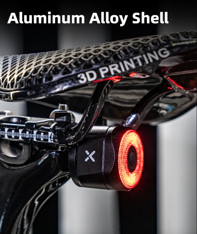 XOSS XR Pro Smart Rear Light Bicycle Safety with Automatic Brake Detection USB Charging Waterproof Design