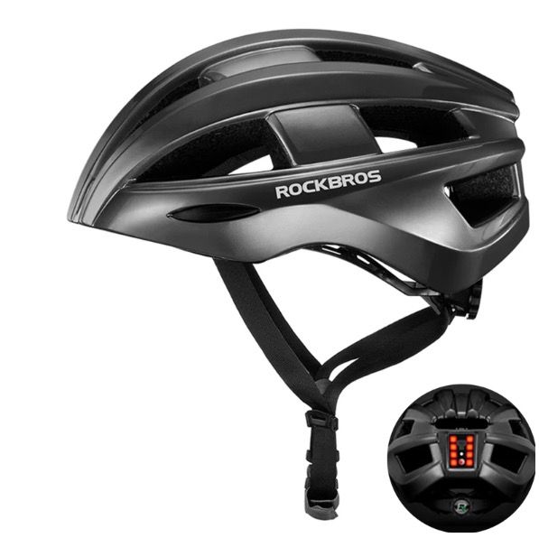 ROCKBROS Bicycle Helmet LED Rear Light Ultralight Design Rechargeable Cycling Safety Gear for Road MTB