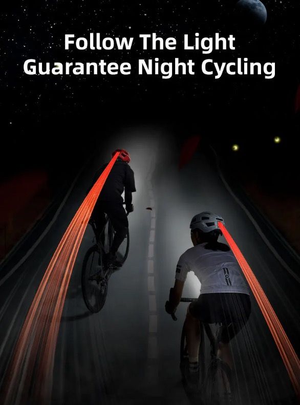 ROCKBROS Bicycle Helmet LED Rear Light Ultralight Design Rechargeable Cycling Safety Gear for Road MTB