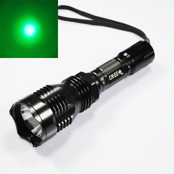 UniqueFire HS-802 Green Light Long Range LED Flashlight Waterproof Durable for Nighttime Exploration